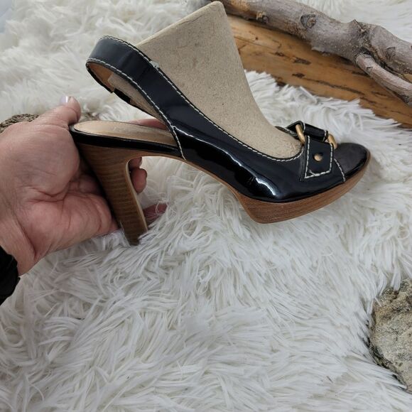 Franco sarto patent leather strappy heels - Picture 5 of 13